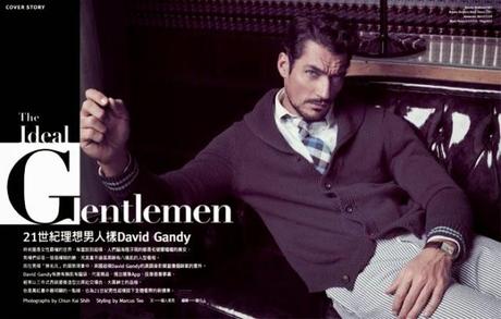 David Gandy portada de la Revista GQ Taiwán