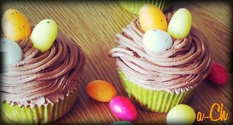 Cupcakes con motivos de Pascua (canela y chocolate)