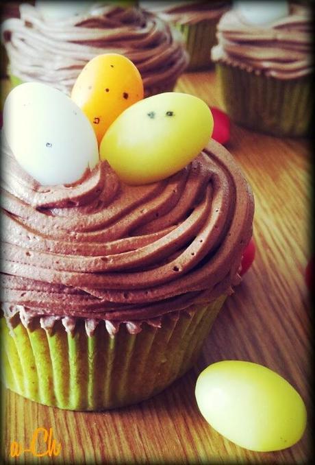 Cupcakes con motivos de Pascua (canela y chocolate)
