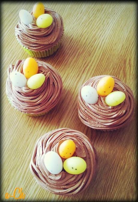 Cupcakes con motivos de Pascua (canela y chocolate)
