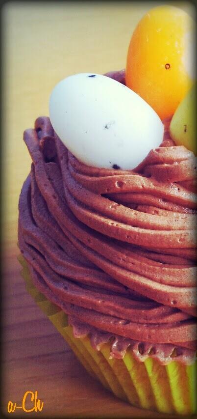 Cupcakes con motivos de Pascua (canela y chocolate)