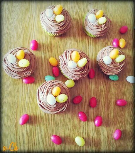 Cupcakes con motivos de Pascua (canela y chocolate)