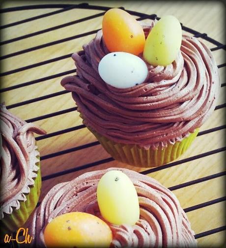 Cupcakes con motivos de Pascua (canela y chocolate)