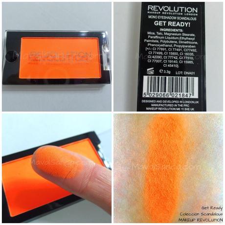 Colección Scandalous  MAKEUP REVOLUTION: sombras de ojos neon