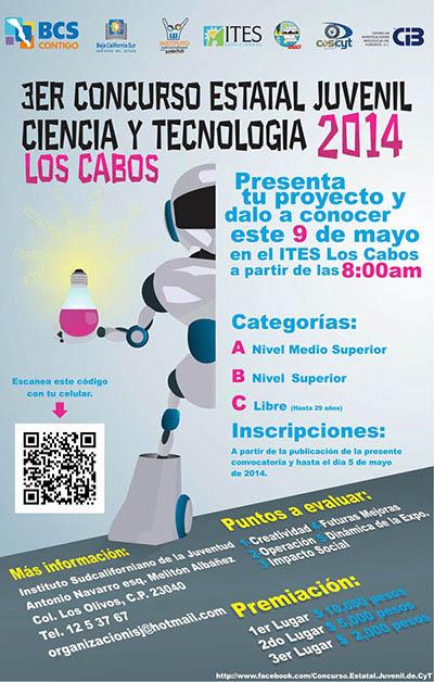 3er Concurso Estatal de Ciencia y Tecnología 2014 (Baja California Sur, México)