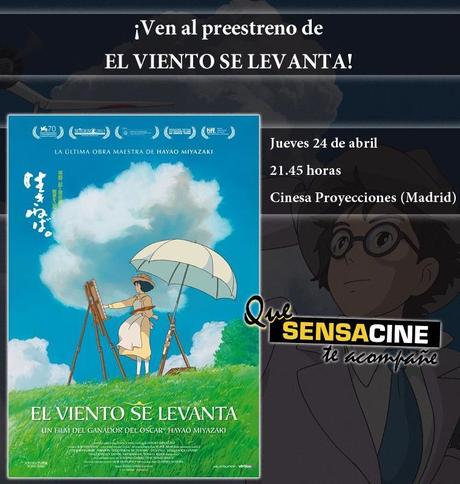 Generación GHIBLI te invita al preestreno de 'El viento se levanta'