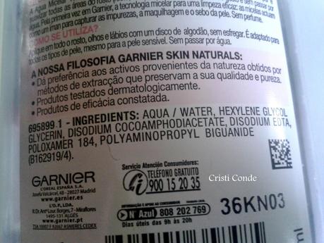 Agua Micelar de Garnier