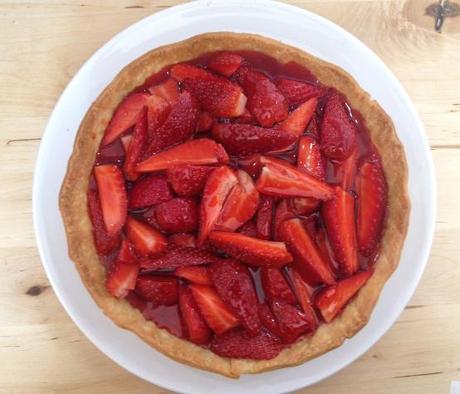 tarta pie de fresas tarta de fresas recetas tartas rápidas recetas tartas fáciles recetas con fresas postres delikatissen fresas con nata tarta almíbar de fresas 