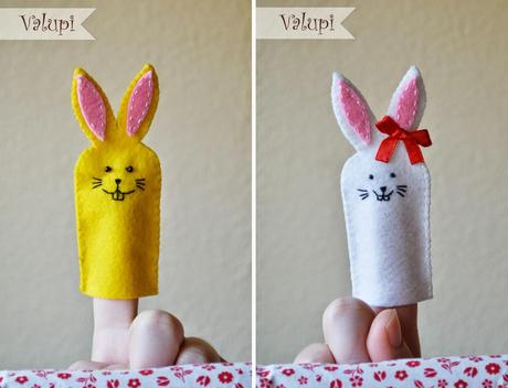 DIY - Títeres de dedo Sr. y Sra. Bunny