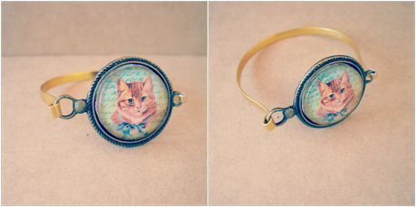 Mis Creaciones ✄✄: Conjunto Collar y Pulsera Señor Don Gato