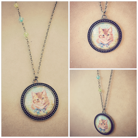 Mis Creaciones ✄✄: Conjunto Collar y Pulsera Señor Don Gato