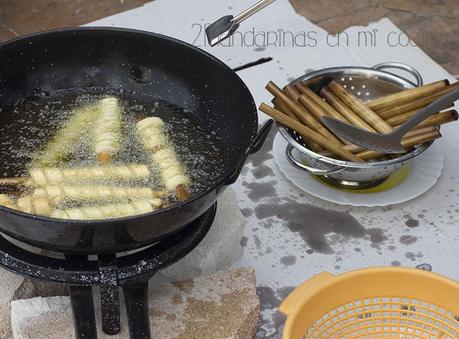 Tirabuzones tradicionales de El Hornillo, Ávila. Dulces para Semana Santa