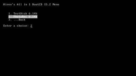 Hiren's Boot VI: Dos Programs, Recovery Tools