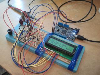 Usando el 16×4 LCD: μLiquidCrystal