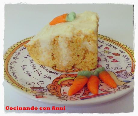 POKE CAKE DE ZANAHORIA Y CREMA DE CHOCOLATE BLANCO
