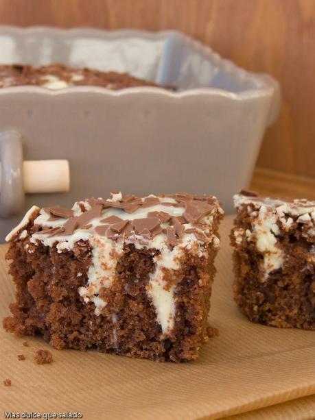 Black & White Poke Cake