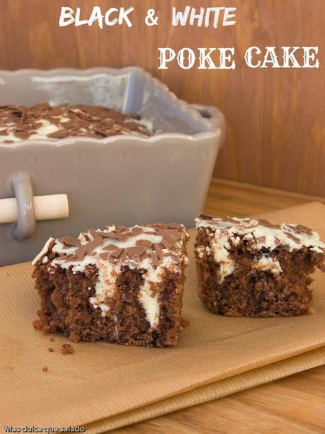 Black & White Poke Cake