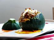 Calabacines rellenos salsa holandesa