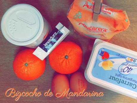 ingredientes bizcocho de mandarina