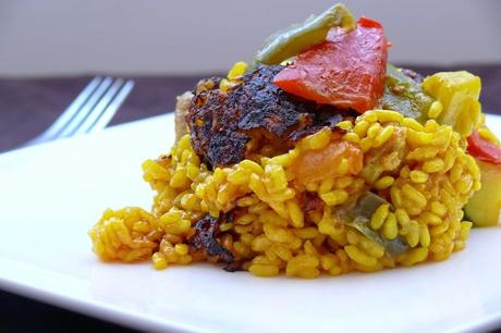 arroz con verduras