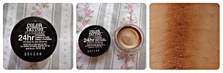 Review Mabelline 24hr  Color Tattoo - Bad to the Bronze