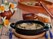 Garbanzos bacalao espinacas