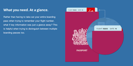 Un nuevo diseño para que sea más fácil manejar la tarjeta de embarque en el aeropuerto.
