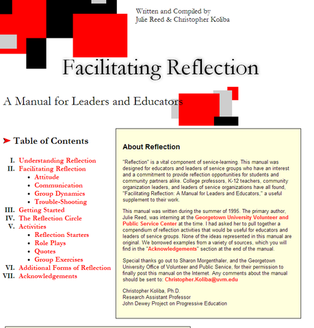 Facilitar la Reflexión. Manual para Líderes y Educadores