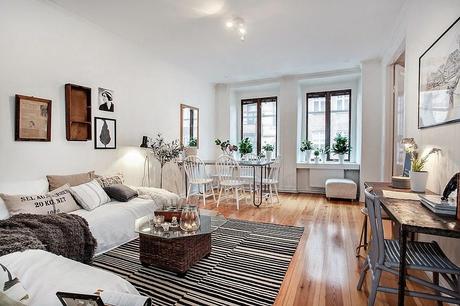 DECORAR UN APARTAMENTO CON TEXTILES BLANCOS DE ALGODÓN