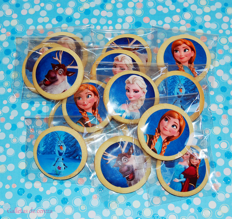 Galletas Frozen con papel de azúcar