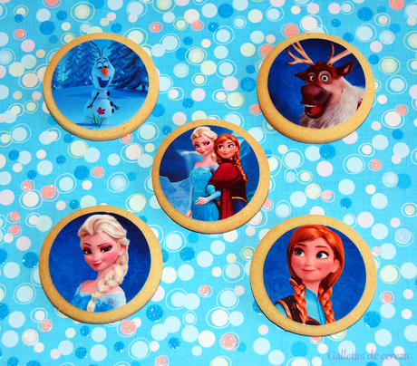 Galletas Frozen con papel de azúcar