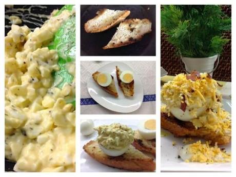 TOSTA DE HUEVO CON CECINA