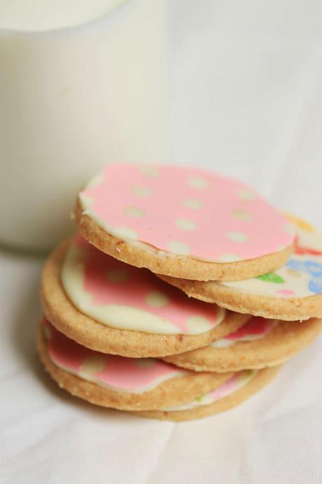 Galletas de mantequilla,limón y rosas