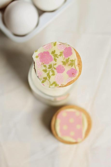 Galletas de mantequilla,limón y rosas