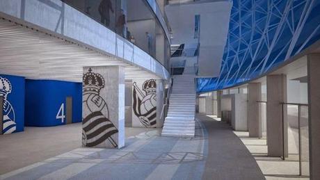 Interiores del proyecto del nuevo anoeta