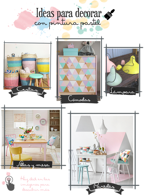 Ideas para alegrar muebles aburridos con pinturas color pastel