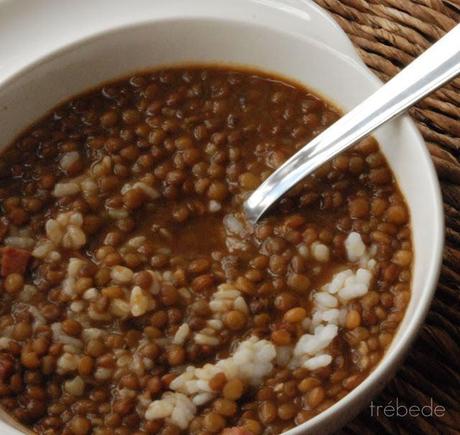 lentejas con arroz