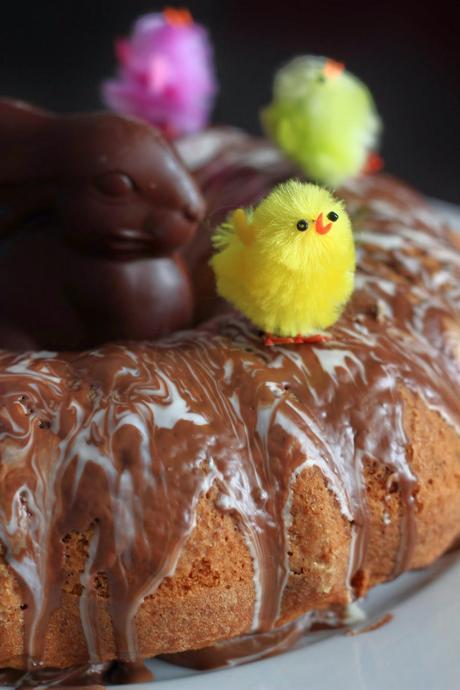 Bizcocho de pistacho y chocolate, nuestra Mona de Pascua