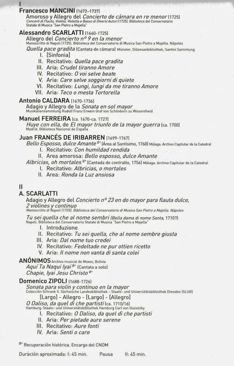 Primavera de cantatas Primavera de cantatas