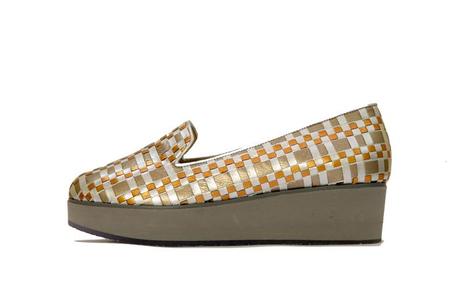 Tita Metallic Opalo Checkers Platform Sole