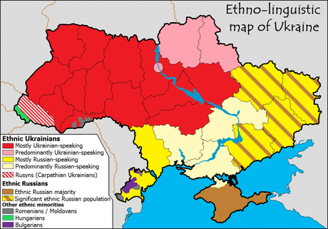 Tensión en Ucrania. ¿Qué está pasando y por qué? Ethnolingusitic_map_of_ukraine
