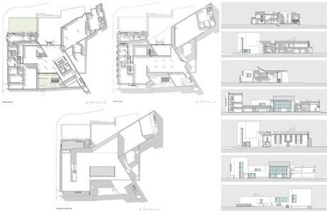 plantas Biblioteca Municipal de Aveiro, Portugal, de ARX (Nuno Mateus, José Mateus)