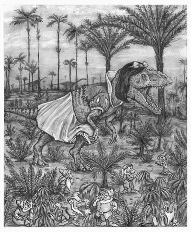 Blancallosaurus y los 7 enanitos por Jacob Jamile King