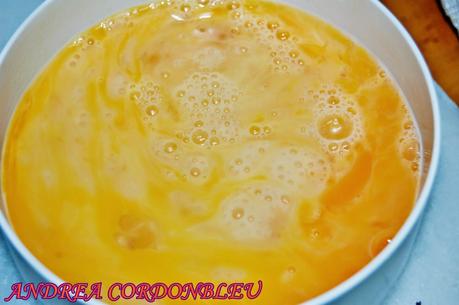 HUEVOS REVUELTOS CON AJETES Y GAMBAS