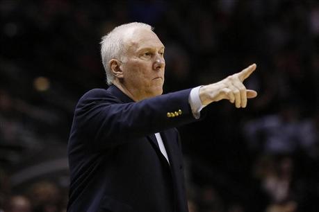 Gregg Popovich, entrenador del año para la NBA