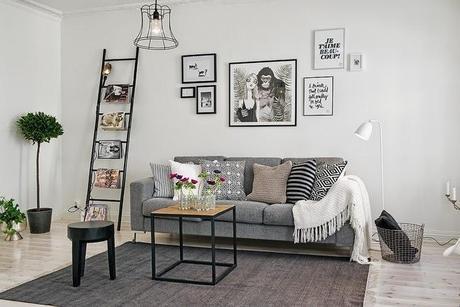 Decorar con estilo un piso en blanco y negro!