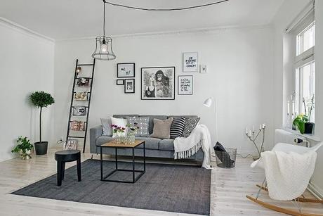 Decorar con estilo un piso en blanco y negro!