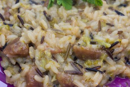 Risotto de brócoli e higos chumbos