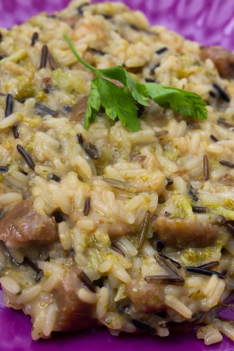 Risotto de brócoli e higos chumbos
