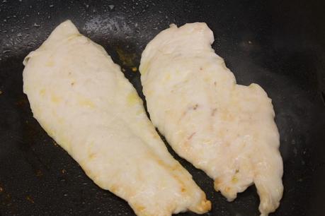 Filetes de pollo a la barbacoa gratinados